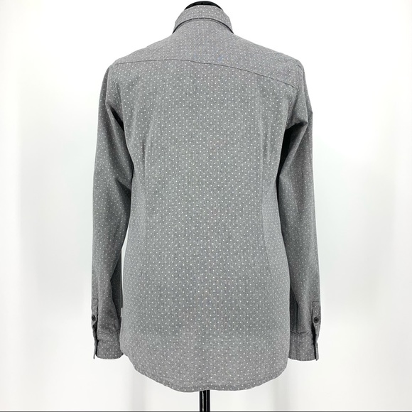 Firefly Polka Dot Flannel Button Down Shirt, Med - Picture 8 of 16